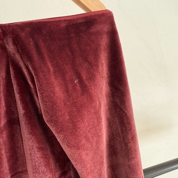 Anthropologie Velvet Long Sleeve Dress in Burgundy Hutch NWT size 4 - Picture 12 of 12